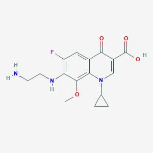 molecular formula C16H18FN3O4 B193934 Despropylene Gatifloxacin CAS No. 172426-86-7