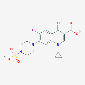 molecular formula C17H18FN3O6S B193944 Sulfociprofloxacin CAS No. 105093-21-8
