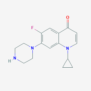 molecular formula C16H18FN3O B193964 Decarboxy Ciprofloxacin CAS No. 105394-83-0