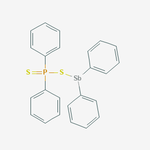 molecular formula C24H20PS2Sb B019398 Diphenylantimony diphenyldithiophosphinate CAS No. 106175-35-3