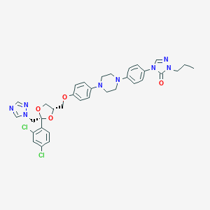 molecular formula C34H36Cl2N8O4 B193991 Propyl Itraconazole CAS No. 74855-91-7