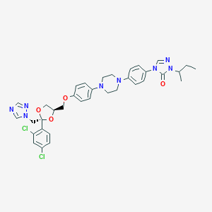 molecular formula C35H38Cl2N8O4 B194000 trans-Itraconazole CAS No. 252964-65-1
