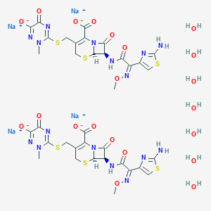 molecular formula C18H18N8NaO7S3 B194002 (E)-Ceftriaxone Disodium CAS No. 104376-79-6