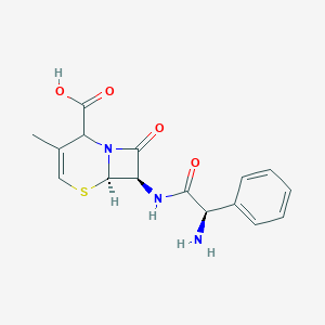 molecular formula C16H17N3O4S B194010 (6R,7R)-7-[[(2R)-2-amino-2-phenylacetyl]amino]-3-methyl-8-oxo-5-thia-1-azabicyclo[4.2.0]oct-3-ene-2-carboxylic acid CAS No. 79750-46-2