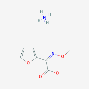 molecular formula C7H7NO4 NH3 B194020 Ammonium (Z)-2-(furan-2-yl)-2-(methoxyimino)acetate CAS No. 97148-39-5
