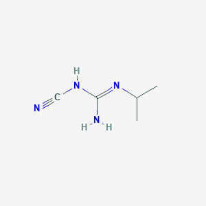 molecular formula C5H10N4 B194033 1-氰基-3-(1-甲基乙基)胍 CAS No. 44830-55-9