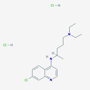 molecular formula C18H28Cl3N3 B194038 盐酸氯喹 CAS No. 3545-67-3