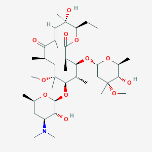 molecular formula C38H67NO12 B194049 氧环十四烷红霉素衍生物 CAS No. 144604-03-5
