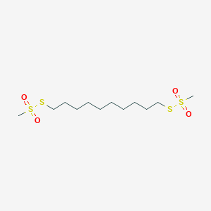 molecular formula C12H26O4S4 B019405 1,10-Decadiyl Bismethanethiosulfonate CAS No. 56-02-0