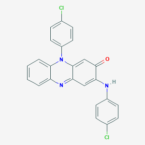 molecular formula C24H15Cl2N3O B194069 2(10H)-Phenazinone, 10-(4-chlorophenyl)-3-[(4-chlorophenyl)amino]- CAS No. 90712-89-3