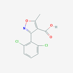 molecular formula C11H7Cl2NO3 B194086 3-(2,6-Dichlorophenyl)-5-methylisoxazole-4-carboxylic acid CAS No. 3919-76-4
