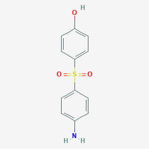 molecular formula C12H11NO3S B194099 Phenol, 4-[(4-aminophenyl)sulfonyl]- CAS No. 25963-47-7