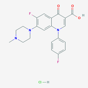 molecular formula C21H20ClF2N3O3 B194106 Difloxacin Hydrochloride CAS No. 91296-86-5
