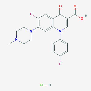 molecular formula C21H20ClF2N3O3 B194106 Difloxacin hydrochloride CAS No. 91296-86-5