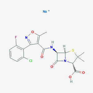 molecular formula C19H17ClFN3NaO5S B194108 Flucloxacillin sodium CAS No. 1847-24-1