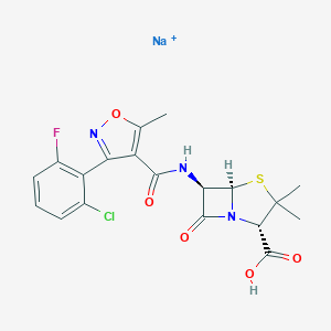 molecular formula C19H17ClFN3NaO5S+ B194108 氟氯西林钠盐 CAS No. 1847-24-1