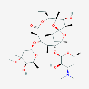 molecular formula C37H65NO12 B194139 Erythromycin, 9-deoxo-6,12-dideoxy-6,9:9,12-diepoxy- CAS No. 23893-13-2