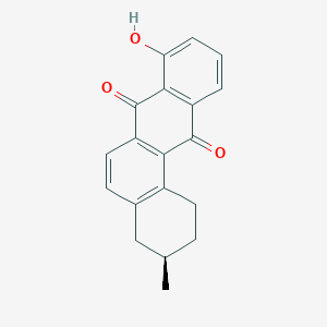 molecular formula C19H16O3 B019414 (R)-8-Hydroxy-3-methyl-1,2,3,4-tetrahydrobenz[a]anthracene-7,12-dione CAS No. 681001-30-9