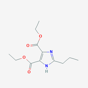 molecular formula C12H18N2O4 B019416 Diethyl 2-propyl-1H-imidazole-4,5-dicarboxylate CAS No. 144689-94-1