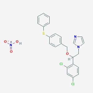 molecular formula C24H21Cl2N3O4S B194164 Fenticonazole Nitrate CAS No. 73151-29-8