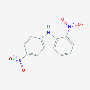 molecular formula C12H7N3O4 B019420 1,6-Dinitrocarbazole CAS No. 108625-05-4