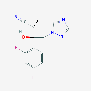 molecular formula C13H12F2N4O B194216 (2S,3R)-3-(2,4-difluorophenyl)-3-hydroxy-2-methyl-4-(1H-1,2,4-triazol-1-yl)butyronitrile CAS No. 170862-36-9