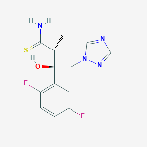 molecular formula C13H14F2N4OS B194218 (2R,3R)-3-(2,5-difluorophenyl)-3-hydroxy-2-methyl-4-(1H-1,2,4-triazol-1-yl)butanethioamide CAS No. 368421-58-3