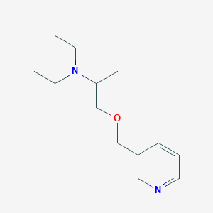molecular formula C13H22N2O B019422 N,N-diethyl-1-(pyridin-3-ylmethoxy)propan-2-amine CAS No. 102206-56-4