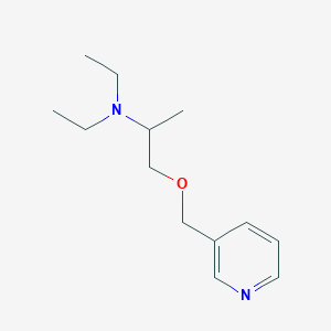 molecular formula C13H22N2O B019422 3-((2-(Diethylamino)propoxy)methyl)pyridine CAS No. 102206-56-4