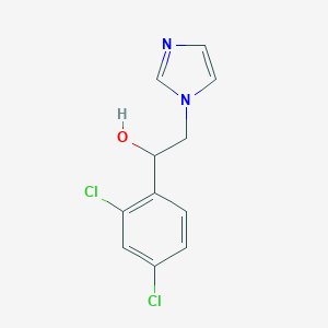 molecular formula C11H10Cl2N2O B194221 alpha-(2,4-Dichlorophenyl)-1H-imidazole-1-ethanol CAS No. 24155-42-8