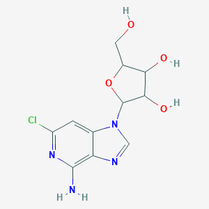 molecular formula C11H13ClN4O4 B019423 2-(4-氨基-6-氯咪唑并[4,5-c]吡啶-1-基)-5-(羟甲基)氧杂环丁烷-3,4-二醇 CAS No. 40656-71-1