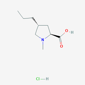 (4R)-1-Methyl-4-propyl-L-proline--hydrogen chloride (1/1)