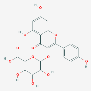 molecular formula C21H18O12 B194238 山奈酚 3-葡糖醛酸苷 CAS No. 22688-78-4