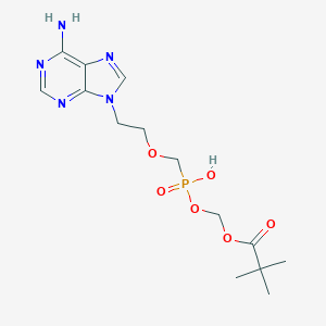 molecular formula C14H22N5O6P B194247 ((((2-(6-Amino-9H-purin-9-yl)ethoxy)methyl)(hydroxy)phosphoryl)oxy)methyl pivalate CAS No. 142341-05-7