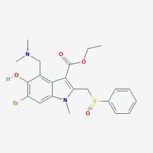 molecular formula C22H25BrN2O4S B194252 Arbidol Sulfoxide CAS No. 151455-33-3