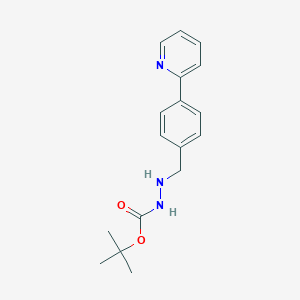 molecular formula C17H21N3O2 B194254 Tert-butyl 2-(4-(pyridin-2-YL)benzyl)hydrazinecarboxylate CAS No. 198904-85-7