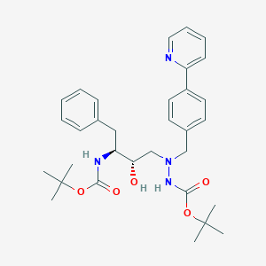 molecular formula C32H42N4O5 B194255 Des-N-(methoxycarbonyl)-L-tert-leucine Bis-Boc Atazanavir CAS No. 198904-86-8