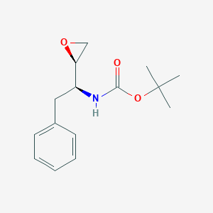 molecular formula C15H21NO3 B194259 (2R,3S)-3-(tert-Butoxycarbonyl)amino-1,2-epoxy-4-phenylbutane CAS No. 98760-08-8