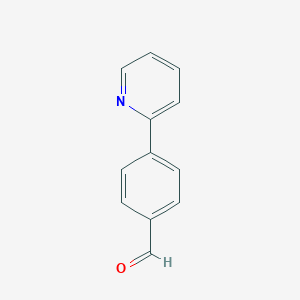 molecular formula C12H9NO B194268 4-Pyridin-2-ylbenzaldehyde CAS No. 127406-56-8