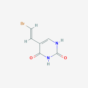 molecular formula C6H5BrN2O2 B194307 (E)-5-(2-Bromovinyl)uracil CAS No. 69304-49-0
