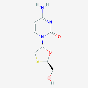 molecular formula C8H11N3O3S B194310 trans-2-Hydroxymethyl-5-(cytosin-1-yl)-1,3-oxathiolane CAS No. 139757-68-9