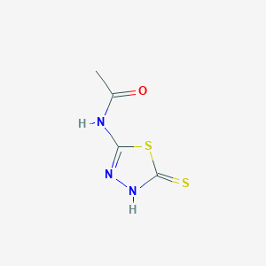 molecular formula C4H5N3OS2 B194326 2-Acetylamino-5-mercapto-1,3,4-thiadiazole CAS No. 32873-56-6