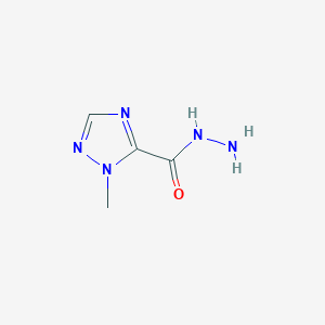 molecular formula C4H7N5O B019433 1-methyl-1H-1,2,4-triazole-5-carbohydrazide CAS No. 106535-36-8