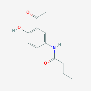molecular formula C12H15NO3 B194334 2-Acetyl-4-butyramidophenol CAS No. 40188-45-2