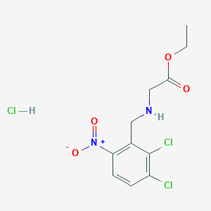 molecular formula C11H12Cl2N2O4 HCl B194343 Ethyl 2-[(2,3-dichloro-6-nitrophenyl)methylamino]acetate hydrochloride CAS No. 70380-50-6