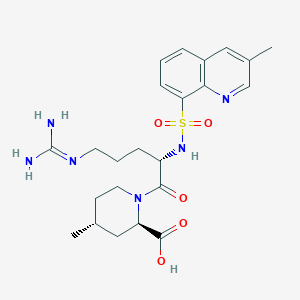molecular formula C23H32N6O5S B194359 Argatroban M1 metabolite CAS No. 951130-92-0