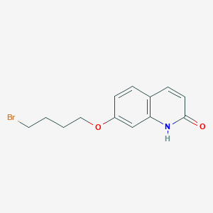 molecular formula C13H14BrNO2 B194365 7-(4-溴丁氧基)-喹啉-2(1H)-酮 CAS No. 203395-59-9
