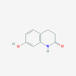 molecular formula C9H9NO2 B194367 3,4-Dihydro-7-hydroxy-2(1H)-quinolinone CAS No. 22246-18-0