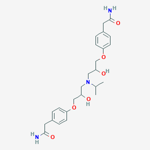molecular formula C25H35N3O6 B194379 2,2'-((((Isopropylazanediyl)bis(2-hydroxypropane-3,1-diyl))bis(oxy))bis(4,1-phenylene))diacetamide CAS No. 87619-83-8