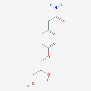 molecular formula C11H15NO4 B194385 2-(4-(2,3-Dihydroxypropoxy)phenyl)acetamide CAS No. 61698-76-8